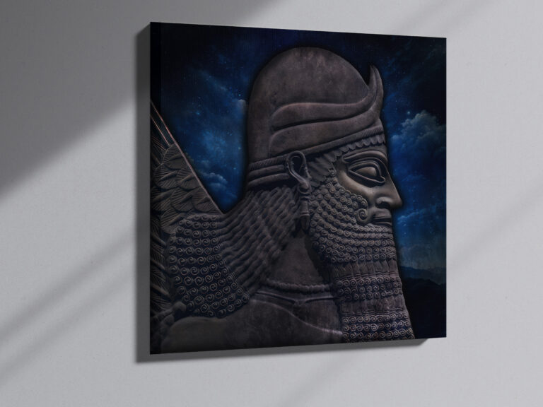 Anunnaki Sumerian God - Canvas Wall Art